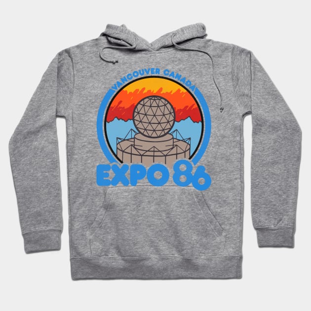 Retro Defunct Expo 86 World's Fair Vancouver Canada Hoodie by darklordpug